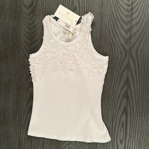 Caroline Constas Tank Top- Lace . New